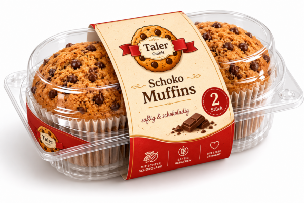 Taler Zartbitter-Schoko Muffins