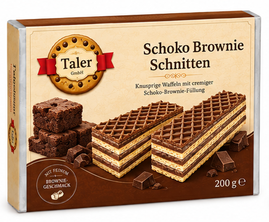 Taler Schoko Brownie Schnitten